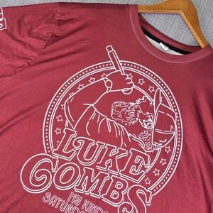 Oklahoma Sooners x Luke Combs Concert Shirt XXL My Kinda Saturday Night Tour OU